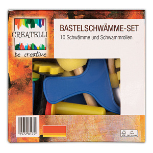 Createlli Bastelschwämme-Set 10tlg.