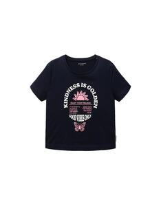 TOM TAILOR - Girls Cropped T-Shirt mit Textprint