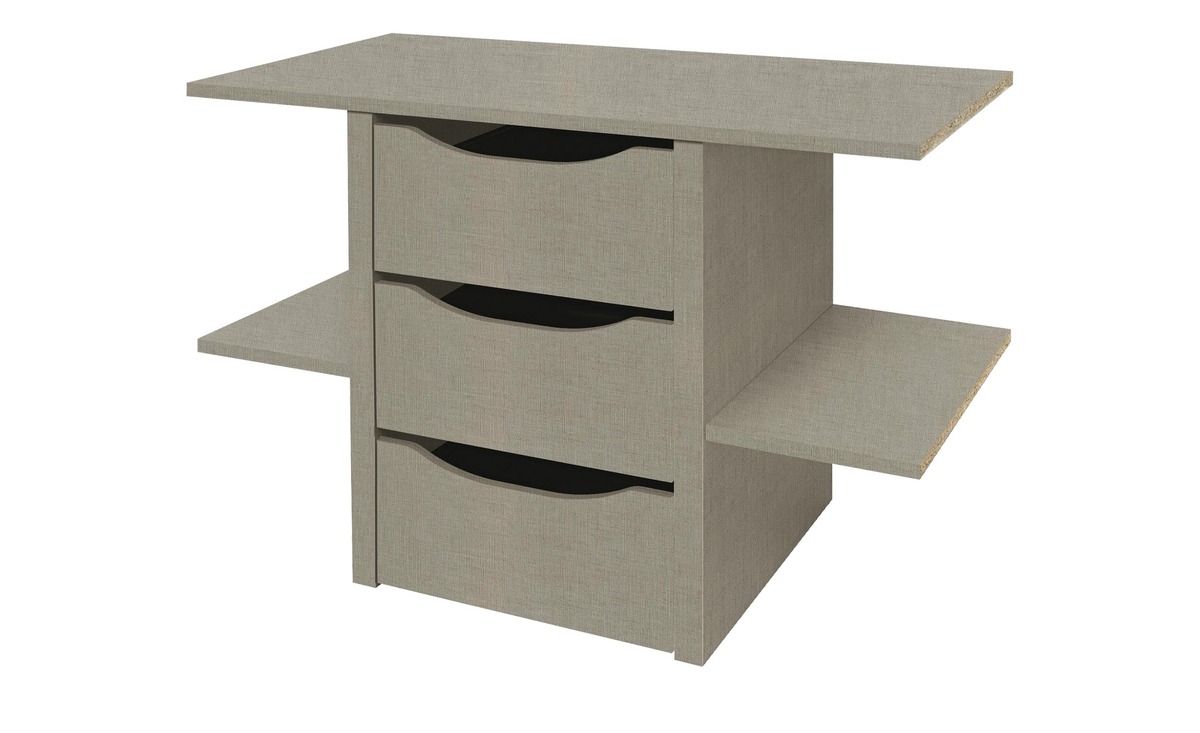 Bild 1 von Schubkasteneinsatz mit Ablage holzfarben Maße (cm): B: 88 H: 57 T: 45 Sonstiges Zubehör - Möbel Kraft