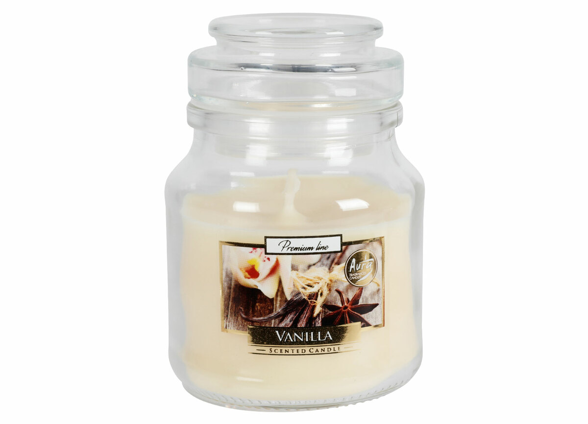 Bild 1 von Duftkerze im Glas mit Aromadeckel 120g Vanille
