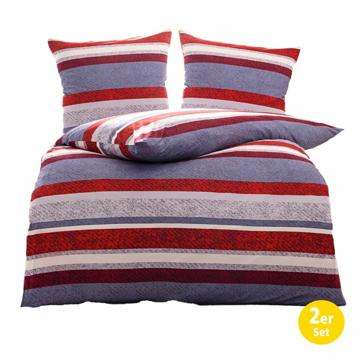 Bild 1 von Dreamtex Mikrofaser-Jersey-Flanell-Bettwäsche - ca. 135x200 cm