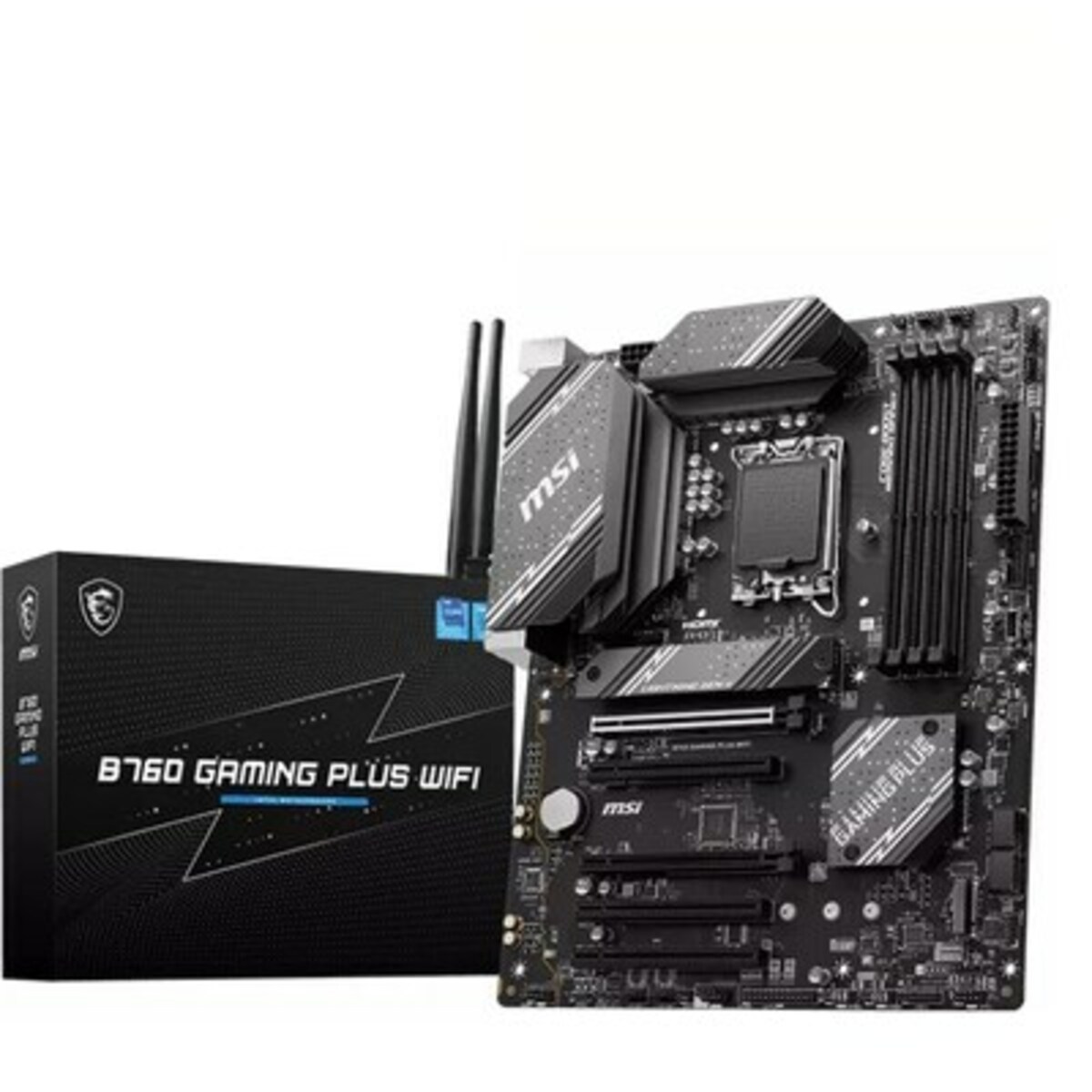 Bild 1 von MSI B760 GAMING PLUS WIFI ATX Mainboard Sockel 1700 M.2/WIFI/BT/DP/HDMI/USB-C