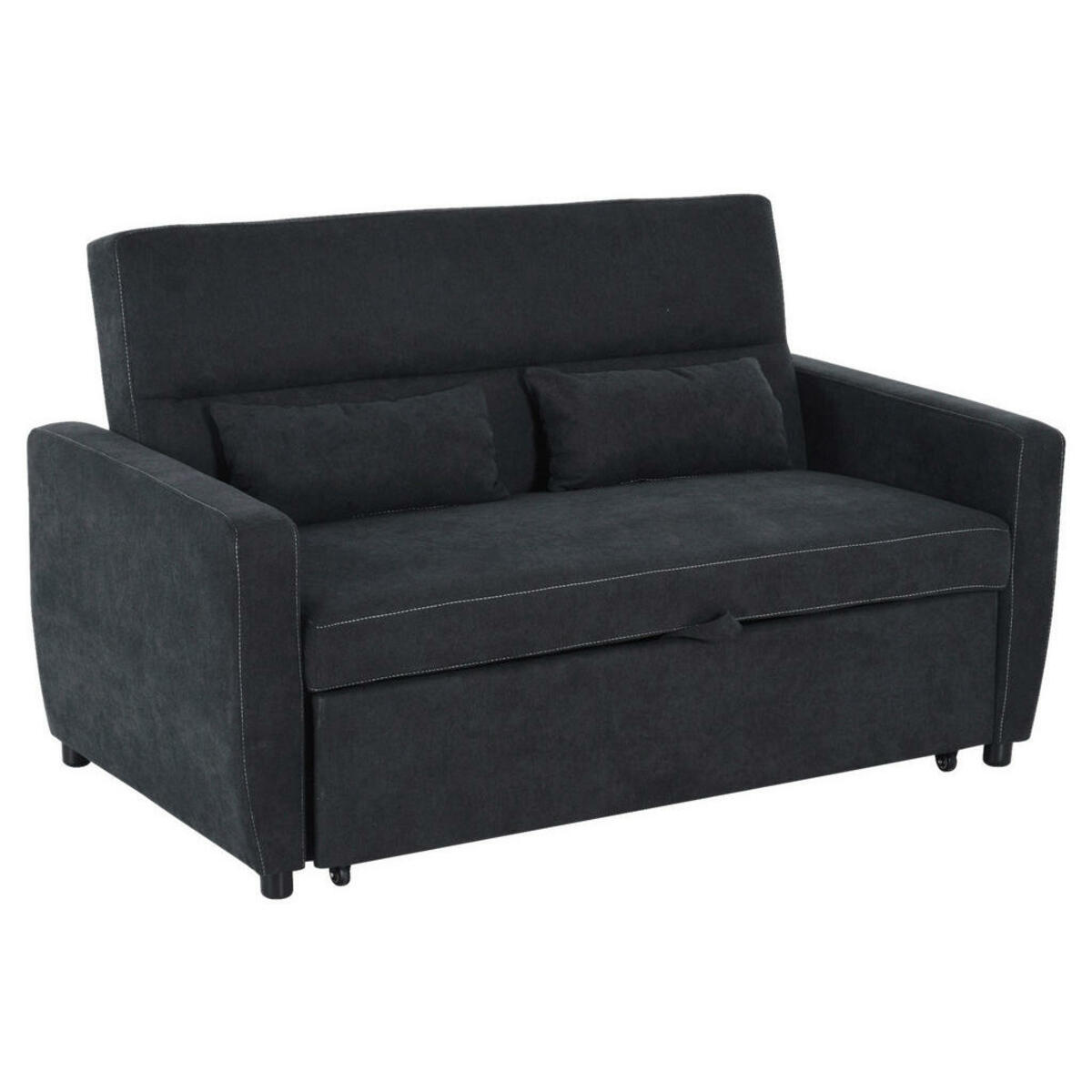 Bild 1 von Schlafsofa 833-834 schwarz B/H/T: ca. 148x89x82 cm
