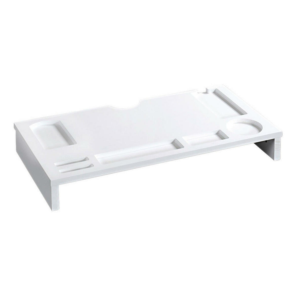 Bild 1 von Kesper Monitorständer weiß Bambus B/H/L: ca. 32x15x66 cm