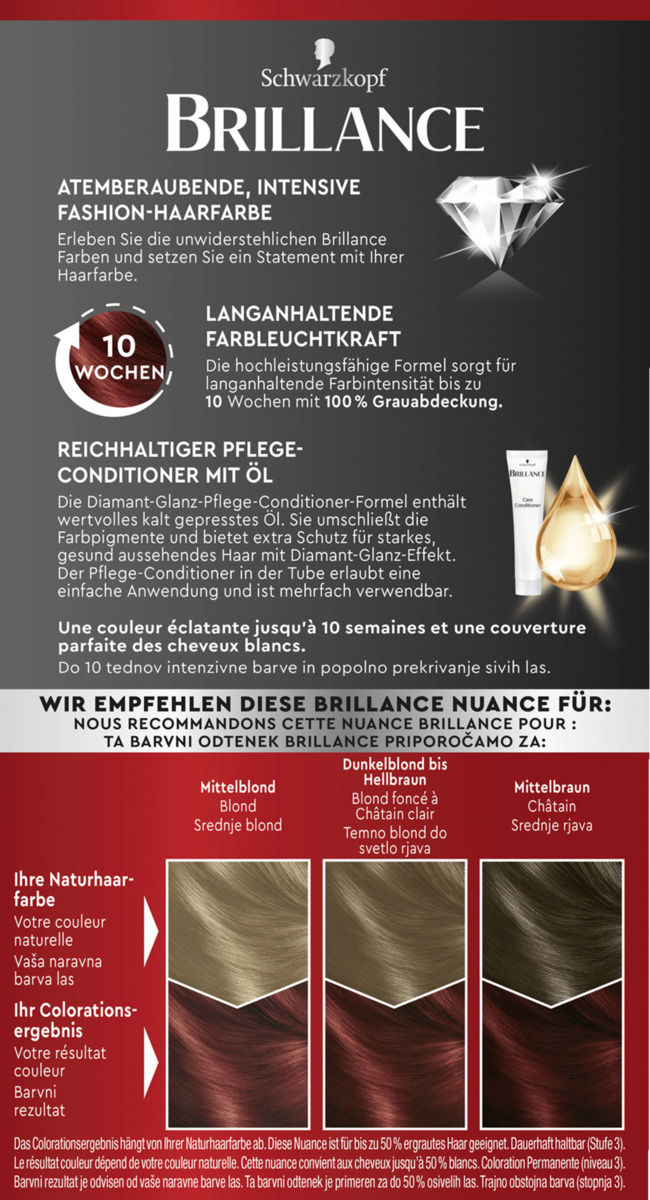 Bild 3 von Schwarzkopf Brillance Intensiv-Color-Creme 872 Intensivrot