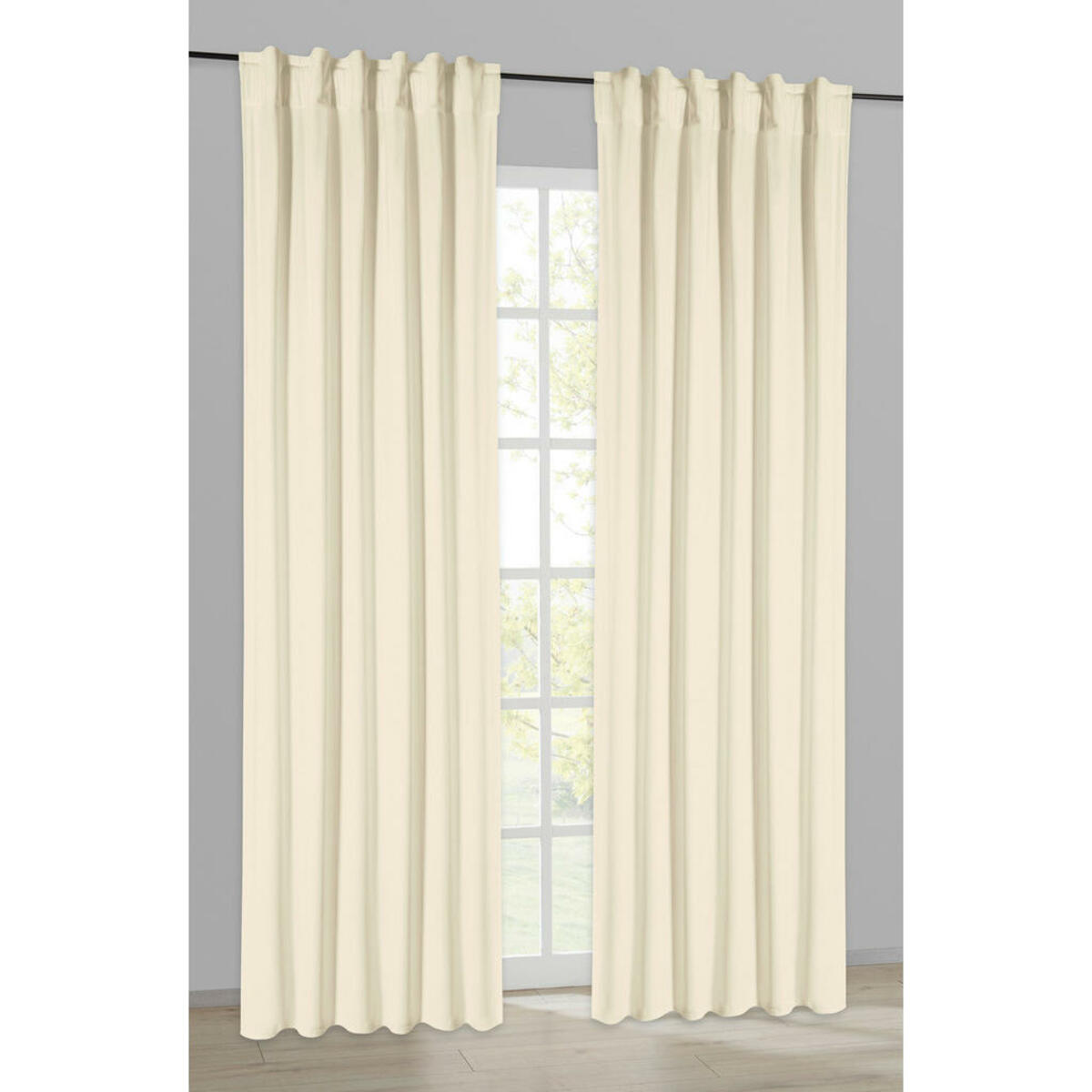 Bild 1 von Verdunklungsvorhang Kiruna wollweiß B/L: ca. 140x245 cm