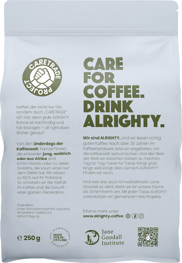 Bild 2 von ALRIGHTY FREE DECAF Kaffeebohnen