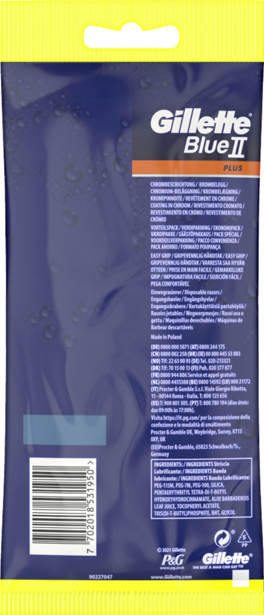 Bild 2 von Gillette Blue II Plus Einwegrasierer