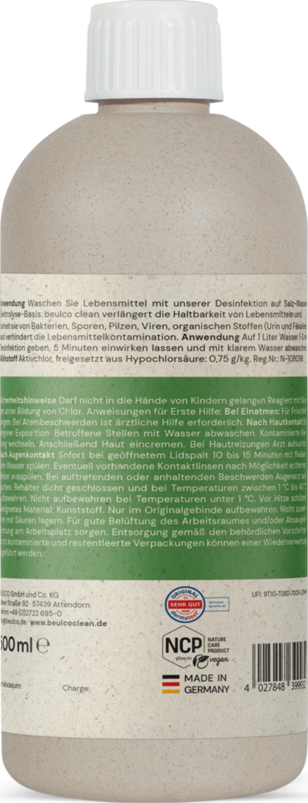 Bild 2 von beulco clean Obst & Gemüse Reinigung und Desinfektion 500 ml