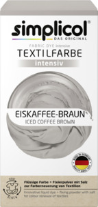 simplicol Textilfarbe Intensiv Eiskaffee Braun