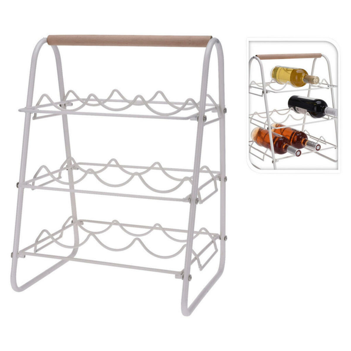 Bild 1 von Flaschenregal weiß Metall