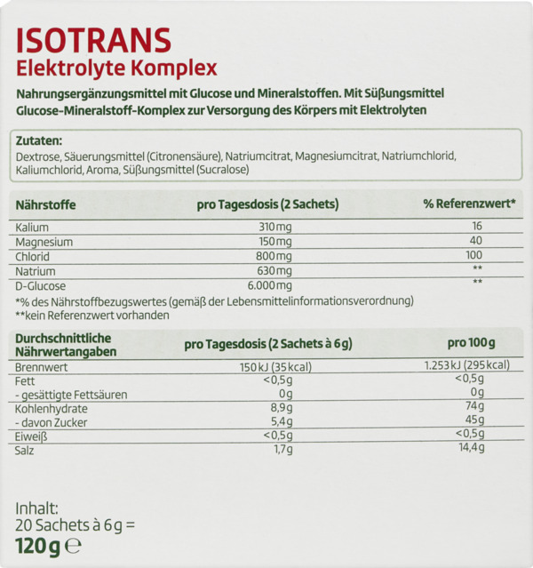 Bild 3 von altapharma Isotrans Elektrolyte Komplex