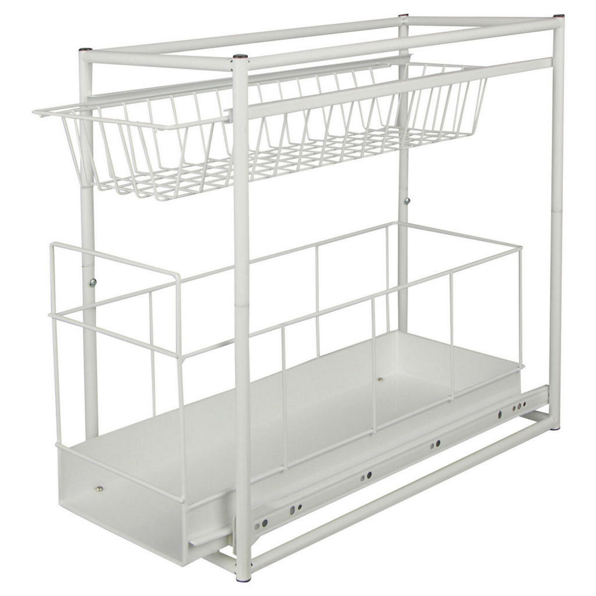 Bild 1 von Einbauschublade weiß Metall B/H/T: ca. 23x45x45 cm