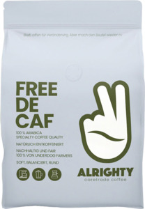 ALRIGHTY FREE DECAF Kaffeebohnen