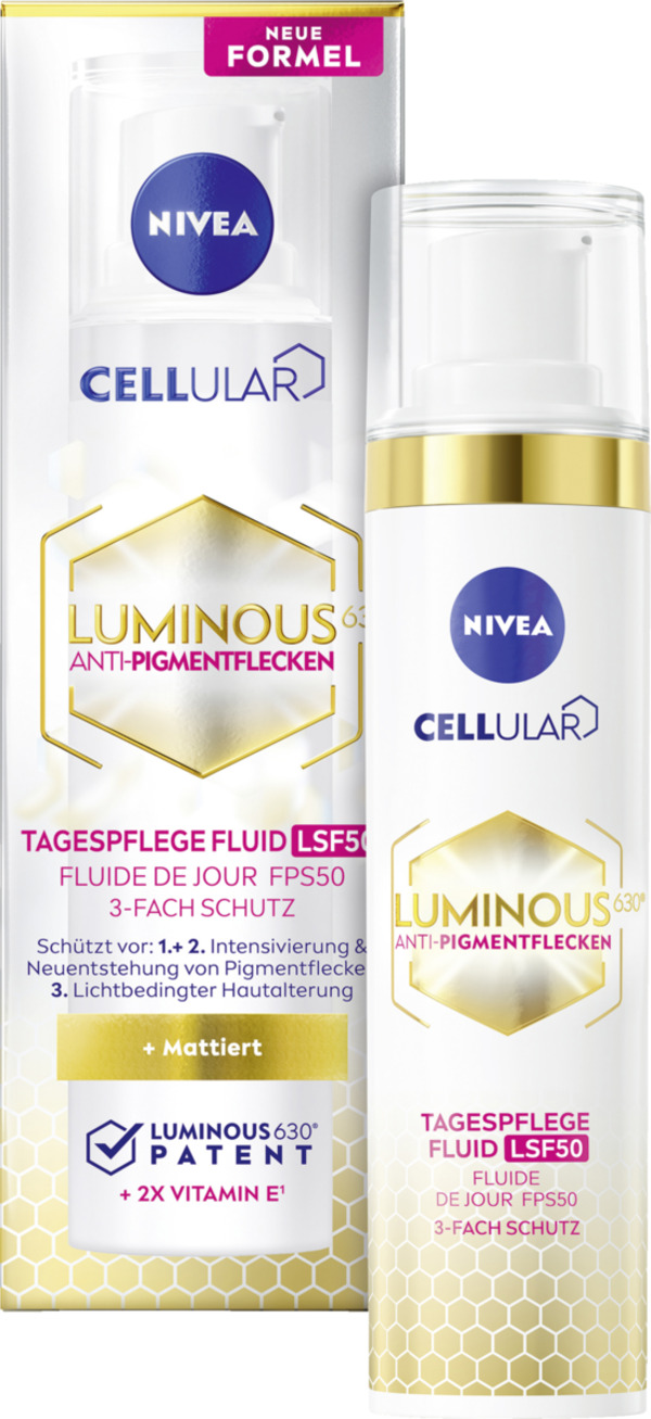 Bild 3 von NIVEA Cellular Luminous630° Anti-Pigmentflecken Tagespflege Fluid LSF 50
