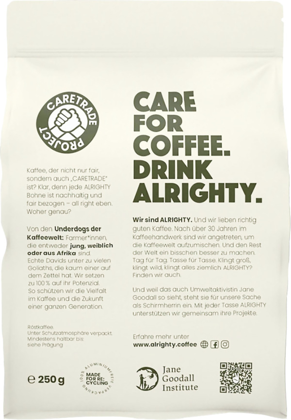 Bild 2 von ALRIGHTY True Crema Ganze Kaffeebohnen