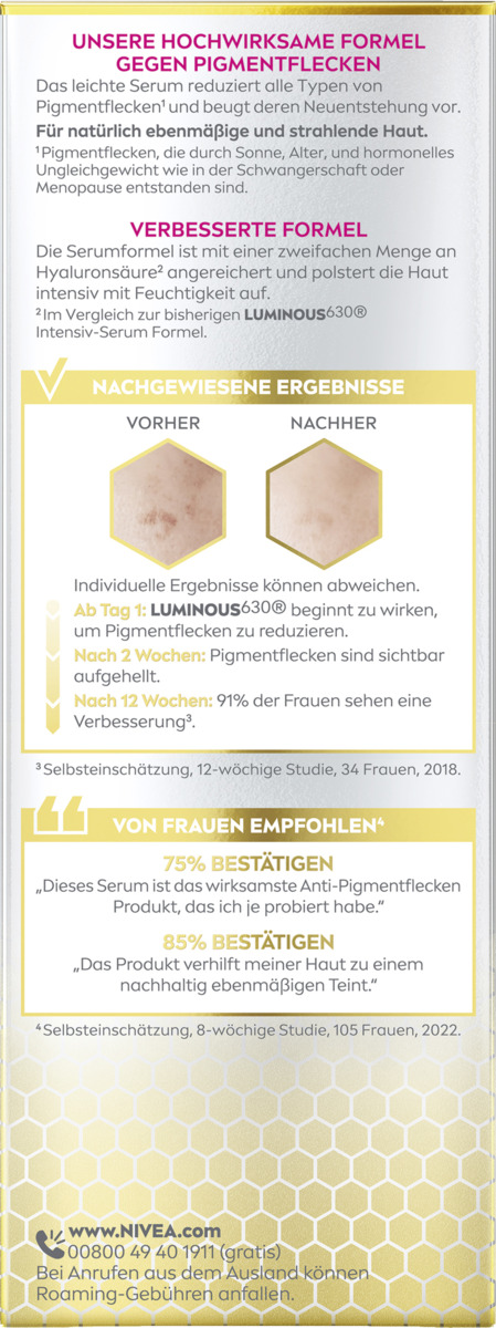 Bild 2 von NIVEA Cellular Luminous630° Anti-Pigmentflecken Intensiv-Serum