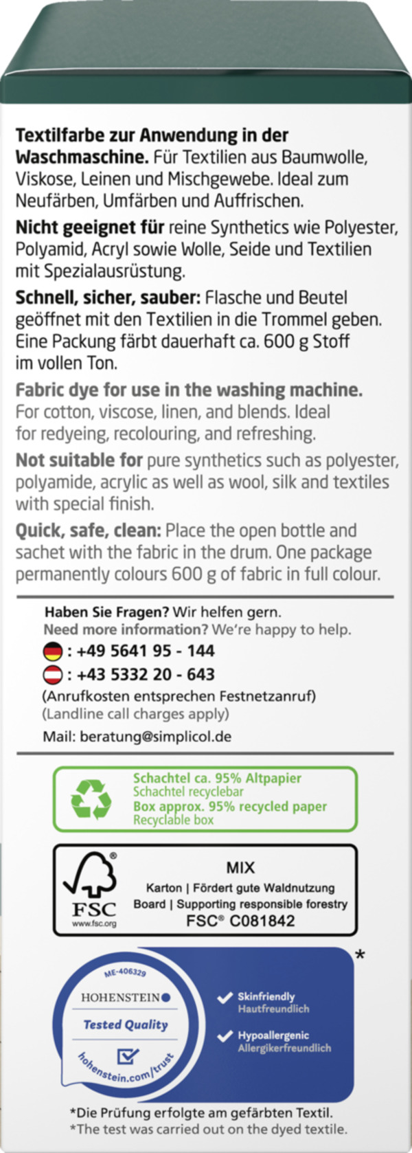 Bild 3 von simplicol Textilfarbe Intensiv Wald-Grün