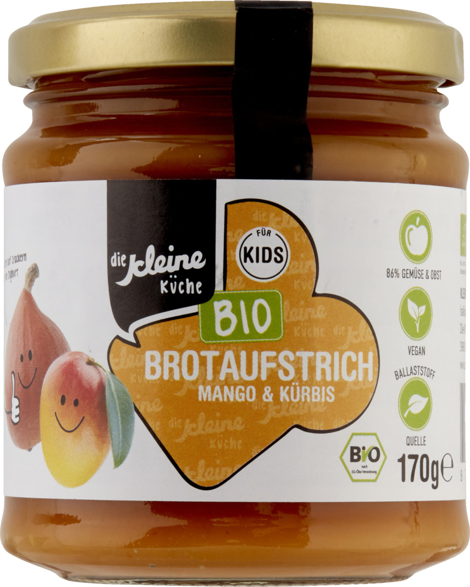Bild 1 von Die Kleine Küche Bio Brotaufstrich Mango & Kürbis