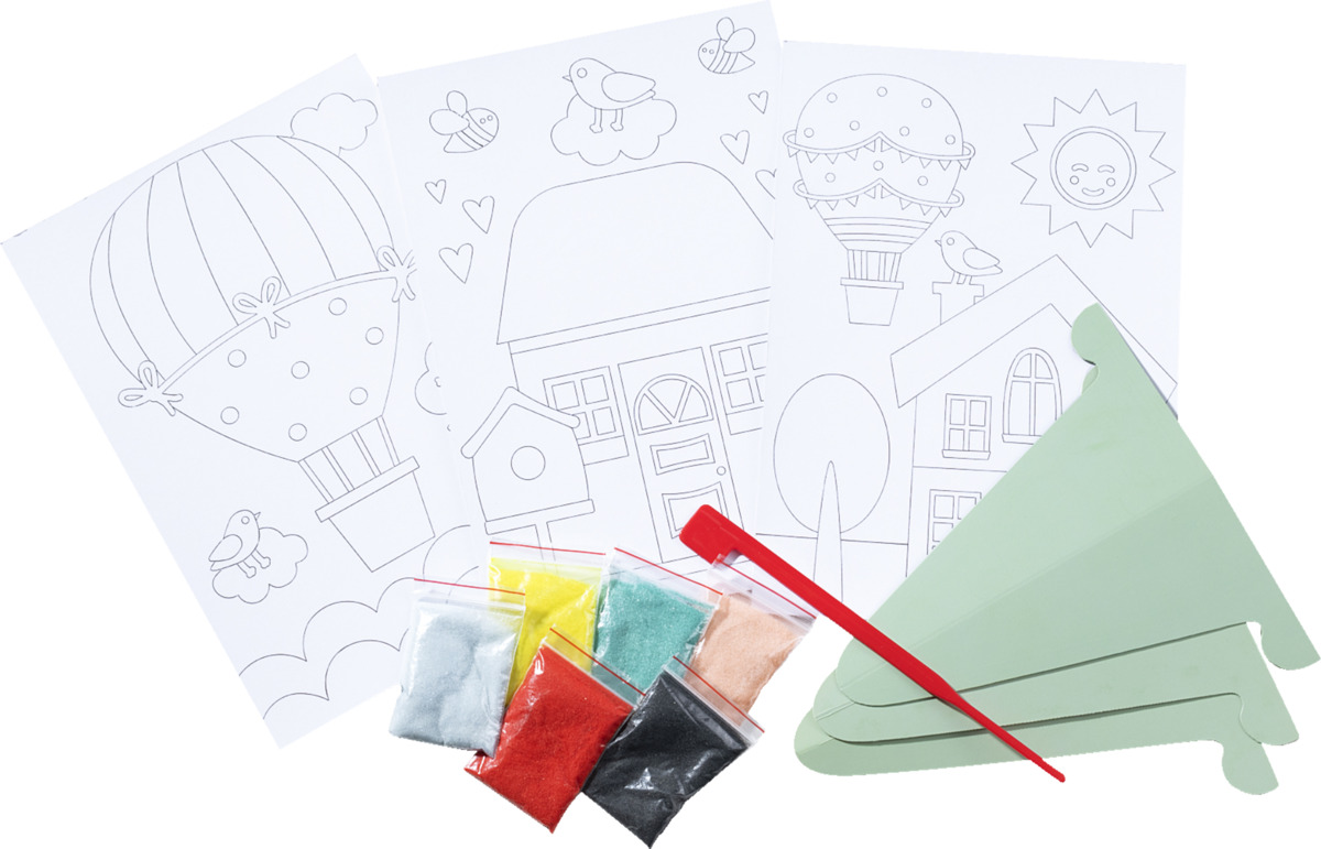 Bild 1 von IDEENWELT Sandbilder-Bastelset Ballons