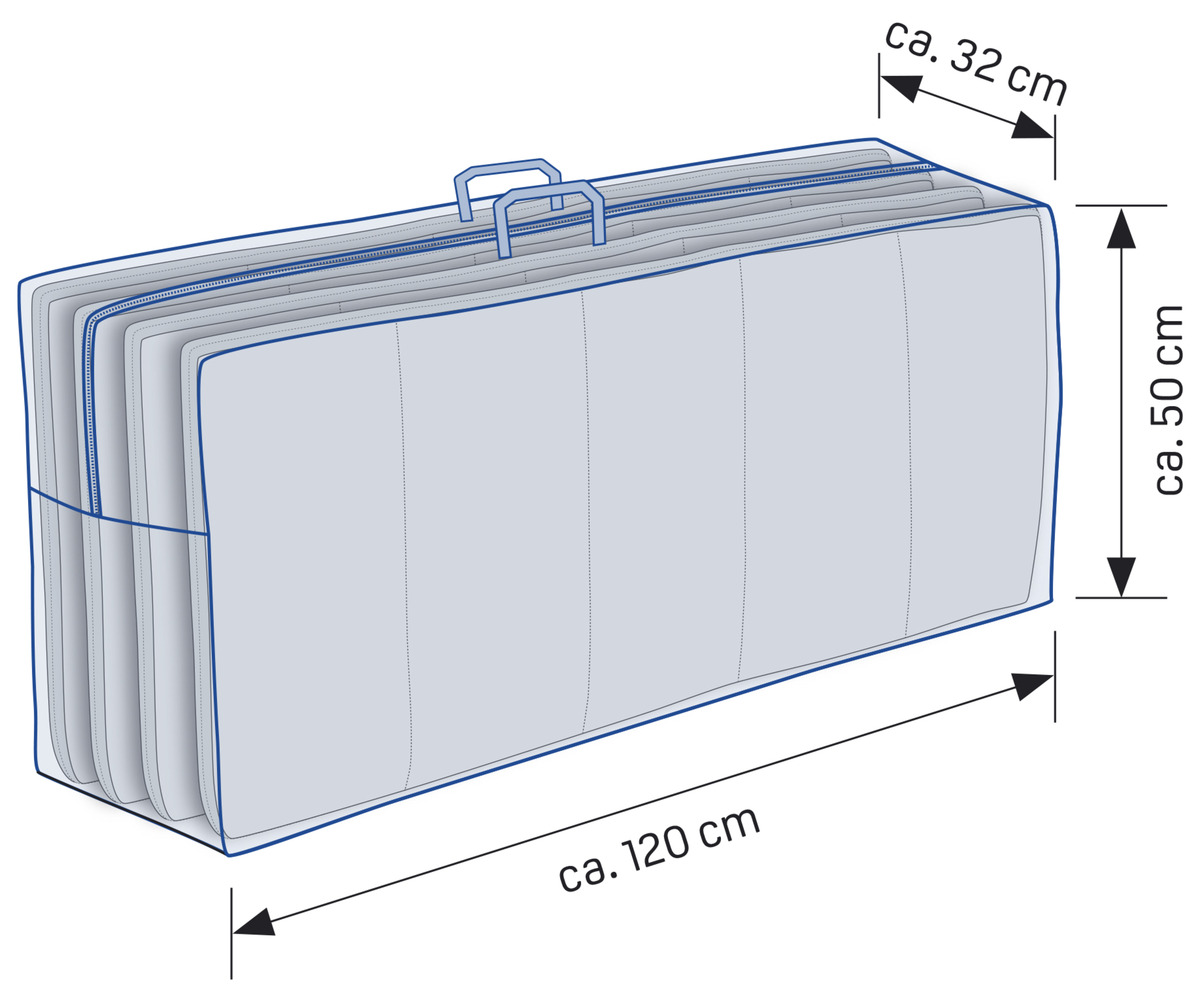 Bild 2 von IDEENWELT Tasche für Sitzauflagen ca. 120 x 32 x 50 cm
