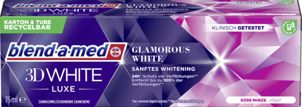 Bild 1 von Blend-a-med Zahnpasta 3D White Luxe Glamorous White