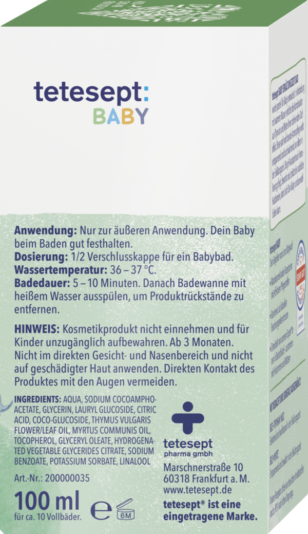Bild 2 von tetesept Baby Erkältungszeit Bad