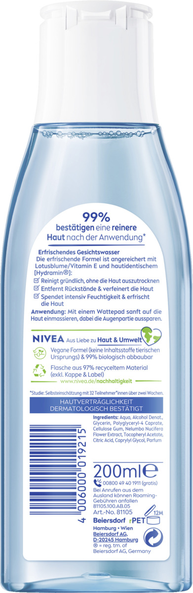 Bild 2 von NIVEA Gesichtswasser erfrischend