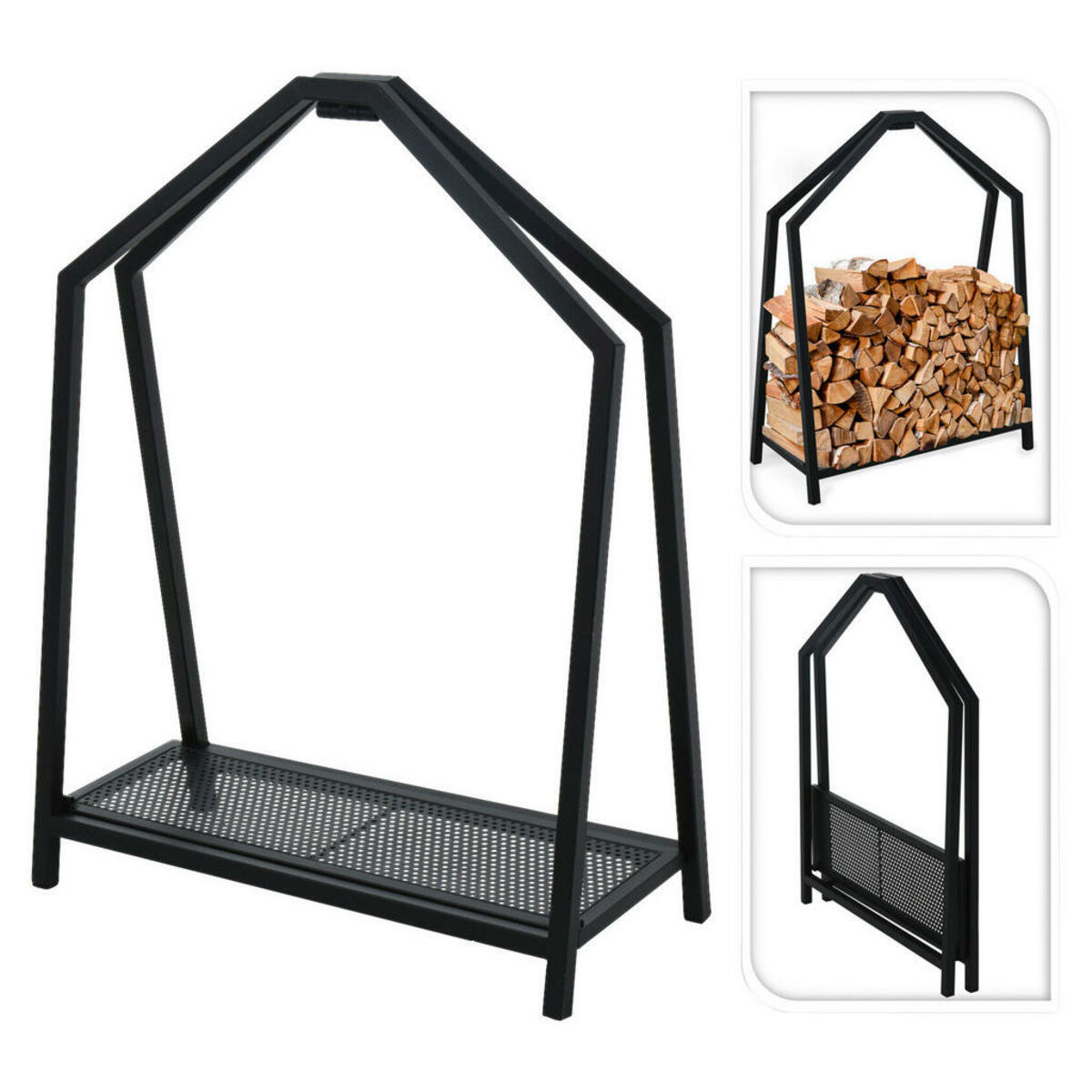 Bild 1 von Kaminholzständer schwarz