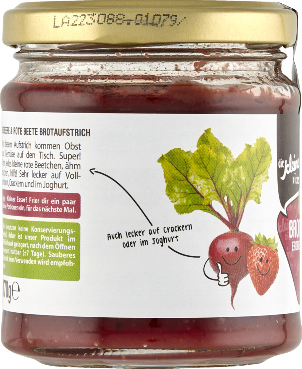 Bild 2 von Die Kleine Küche Bio Brotaufstrich Erdbeere & Rote Beete
