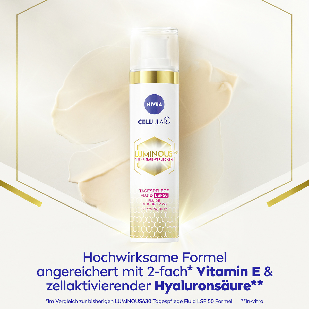 Bild 4 von NIVEA Cellular Luminous630° Anti-Pigmentflecken Tagespflege Fluid LSF 50