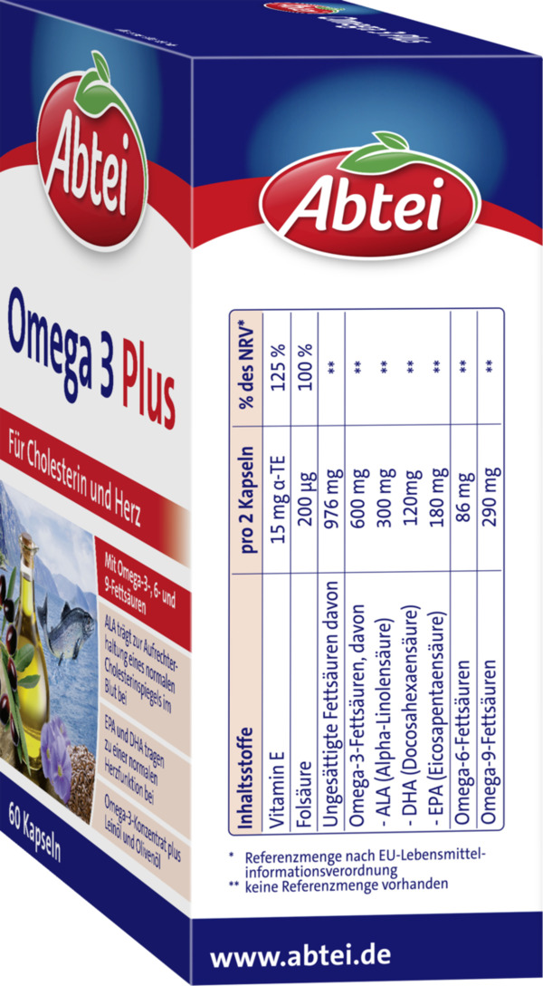 Bild 2 von Abtei Omega 3 Plus Kapseln