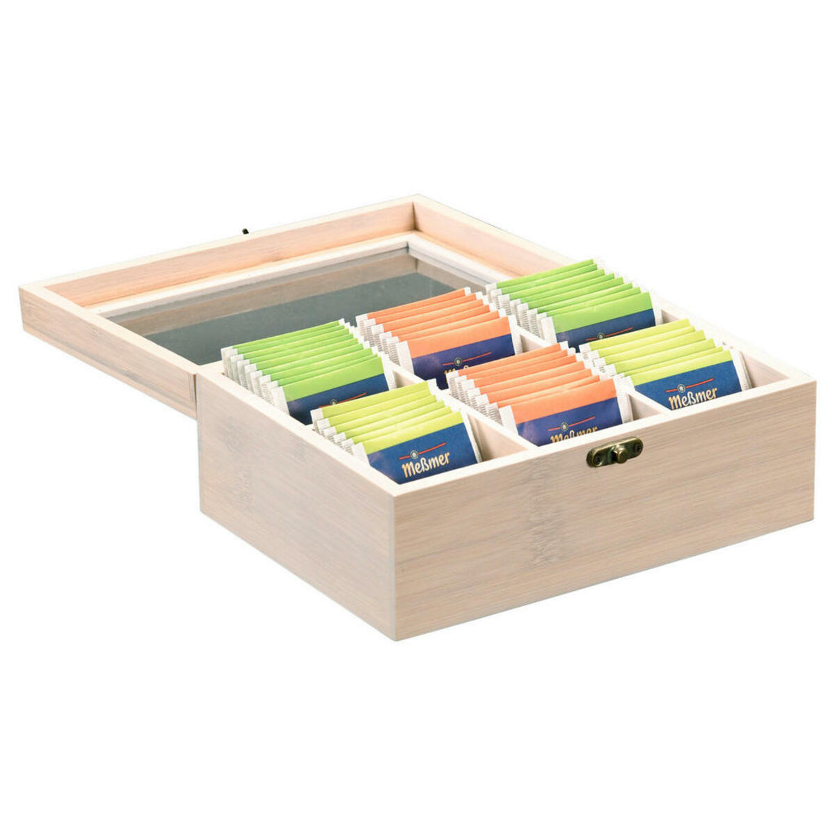 Bild 1 von Kesper Tee-Box weiß Bambus