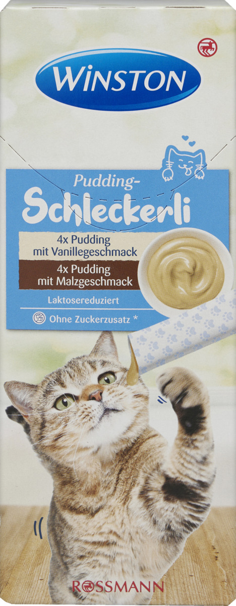Bild 1 von Winston Pudding-Schleckerli 4x Pudding mit Vanillegeschmack, 4x Pudding mit Malzgeschmack