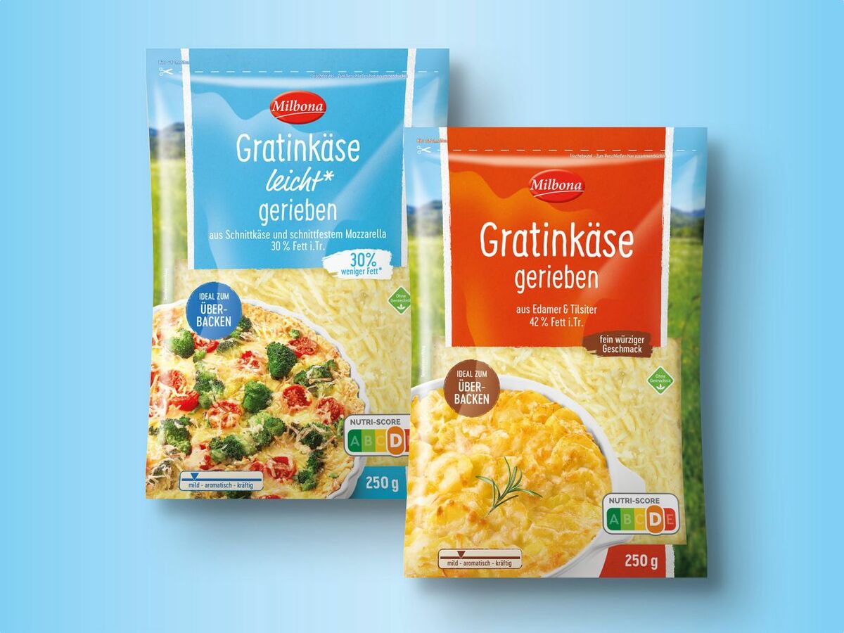 Bild 1 von Milbona Gratinkäse, gerieben
