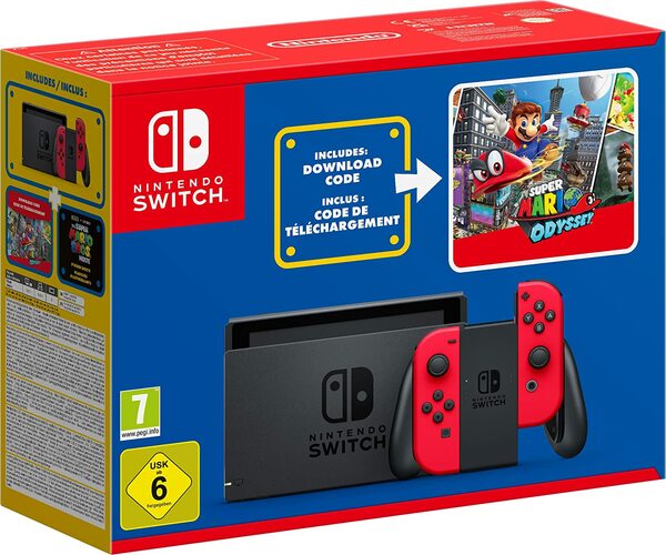 Bild 1 von Nintendo Switch Konsole + Super Mario Odyssey (MARIO DAY-Paket)