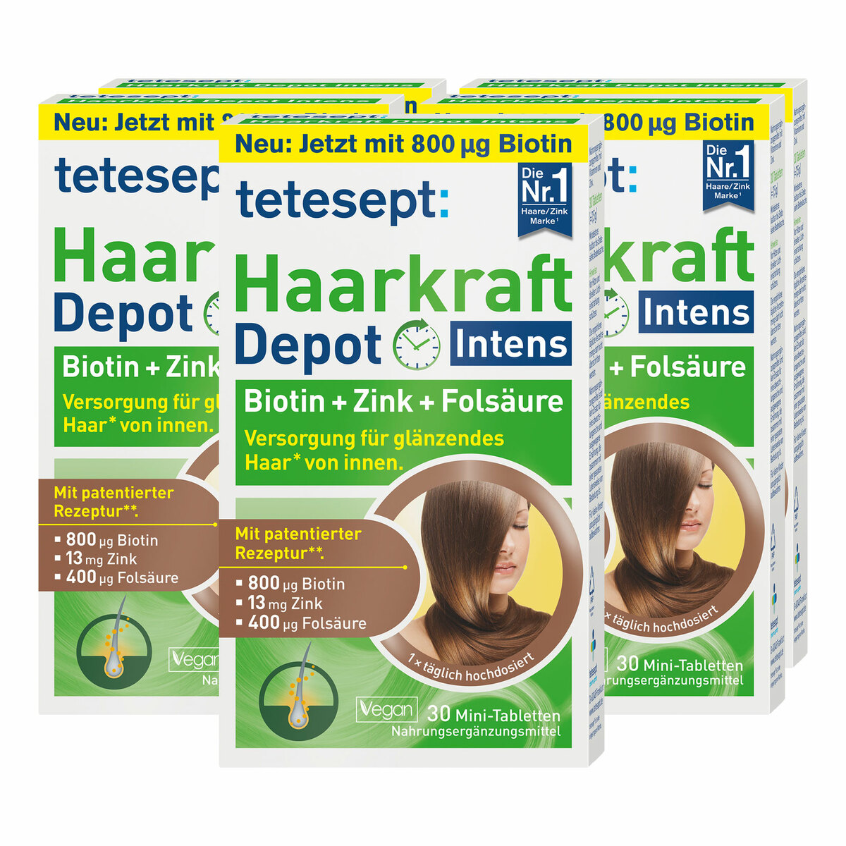 Bild 1 von tetesept Haarkraft Intens Depot 30 Stück 7,5 g, 5er Pack
