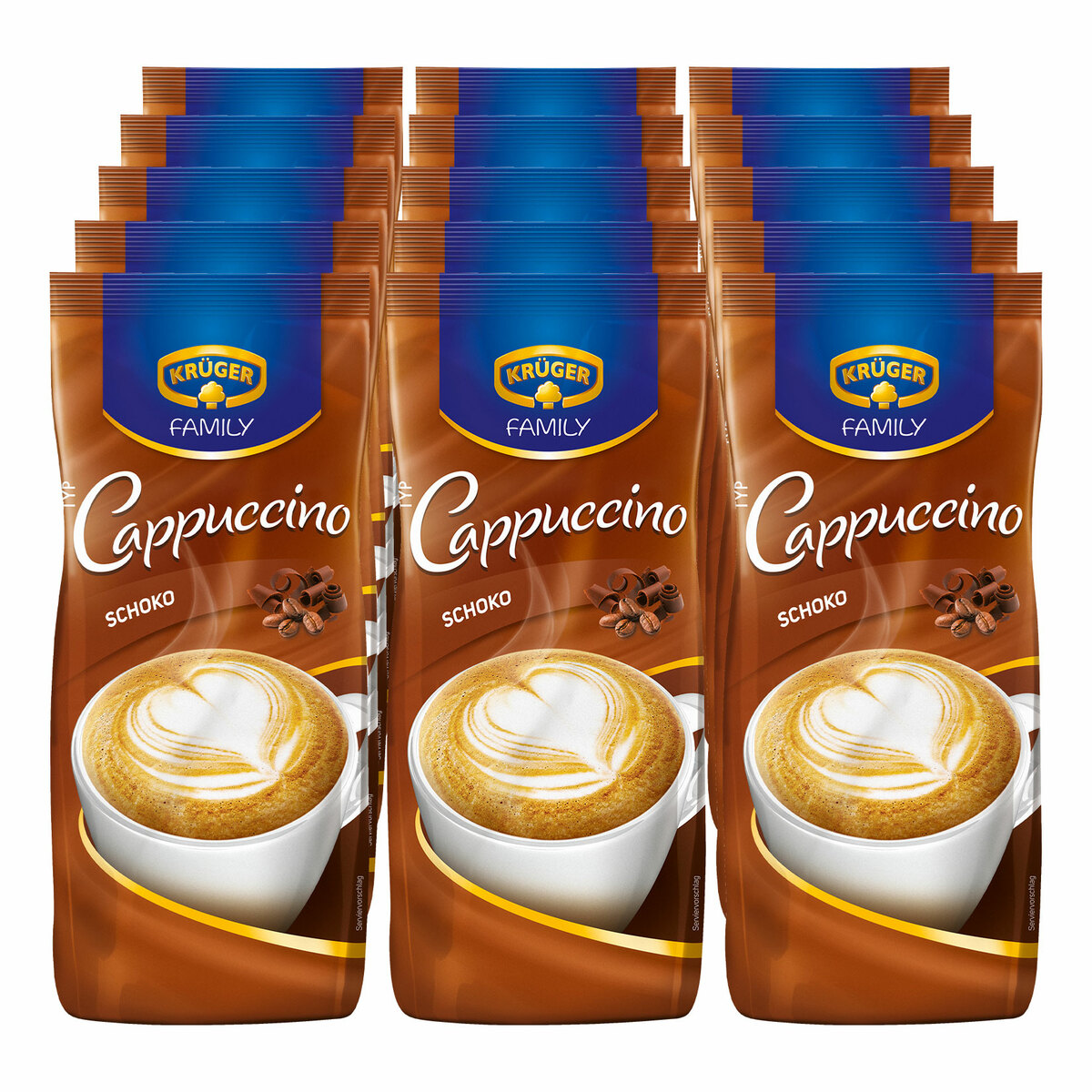 Bild 1 von Krüger Family Cappuccino Schoko 500 g, 12er Pack