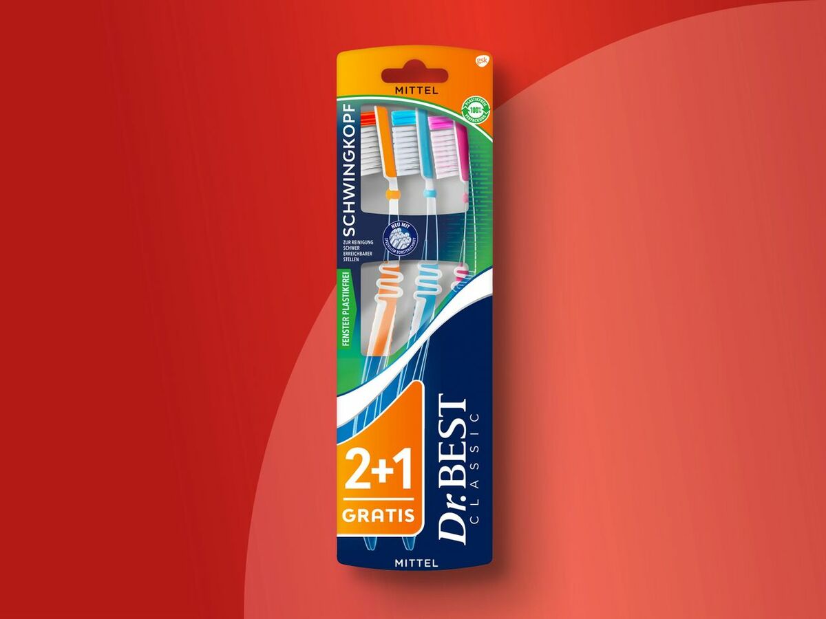 Bild 1 von Dr. Best Classic Zahnbürste 2+1