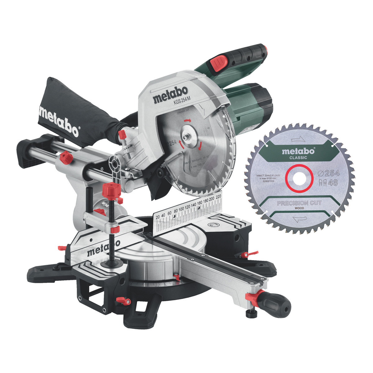 Bild 1 von Metabo Kapp- und Gehrungssäge-Set 'KS 254 M' 1450 W