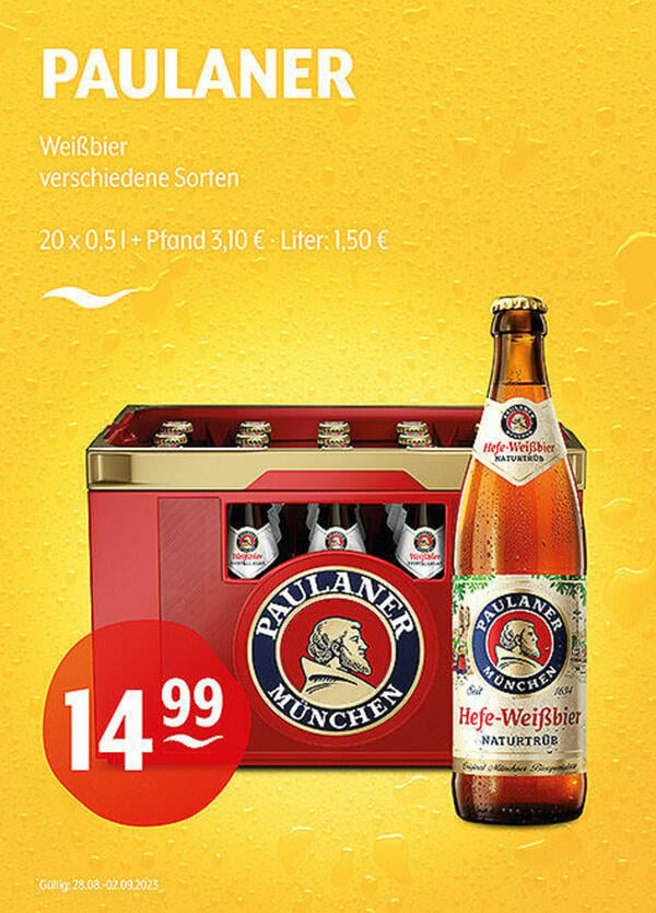 Bild 1 von PAULANER Weißbier
verschiedene Sorten