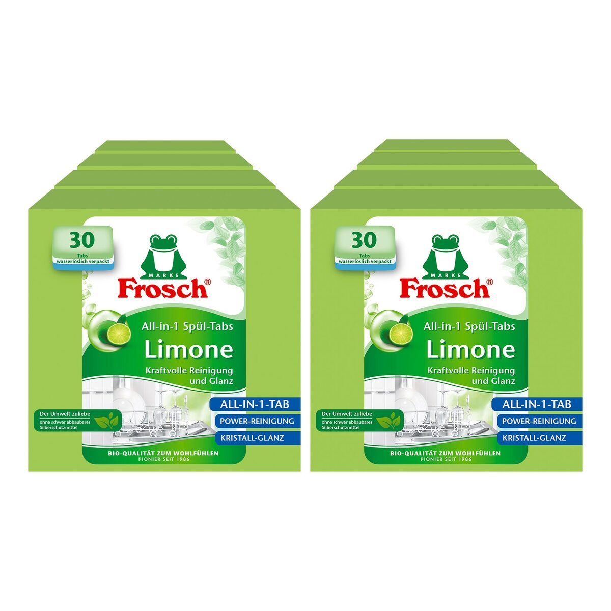 Bild 1 von Frosch All-in-1 Spül-Tabs Limone 30 Stück, 8er Pack