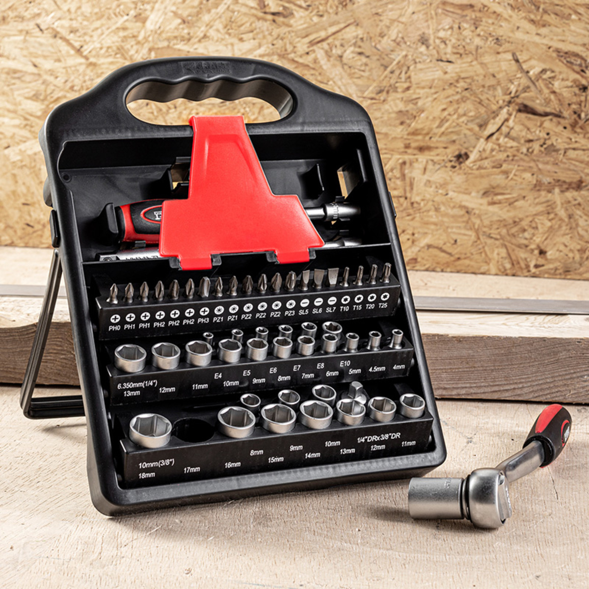 Bild 1 von Kraft Werkzeuge Steckschlüssel-Satz 54tlg.