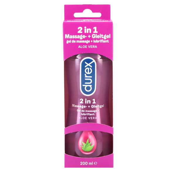 Bild 1 von Durex Massage- und Gleitgel 2-in-1 Aloe Vera 200-ml