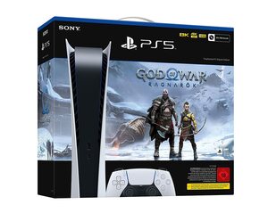 Sony PlayStation 5 - Digital Edition - inkl. God of War Ragnarök (Download Code) - Bundle