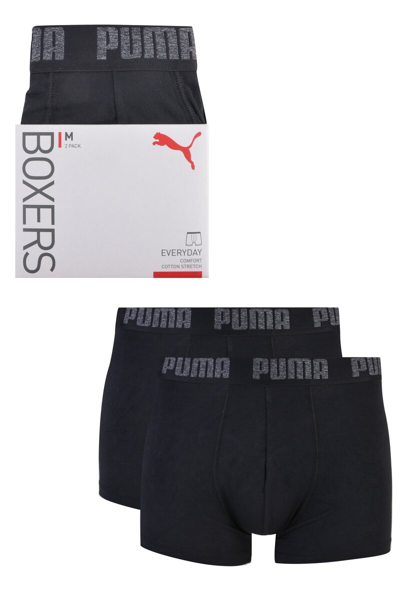 Bild 1 von Puma Herren Retroshorts, 2er Pack - black/black, S