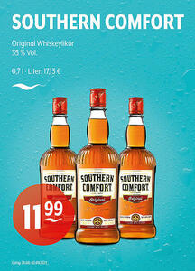SOUTHERN COMFORT Original
Whiskeylikör
35 % Vol.