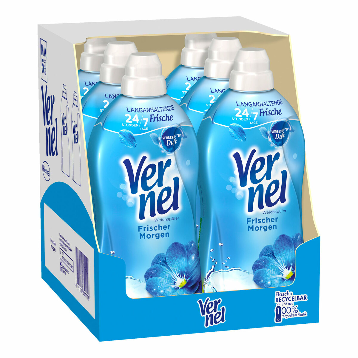 Bild 1 von Vernel Weichspüler Frischer Morgen 1,7 Liter, 6er Pack