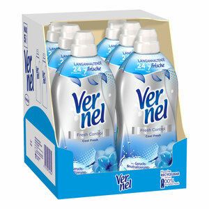 Vernel Weichspüler Fresh Control Cool Fresh 1,6 Liter, 6er Pack