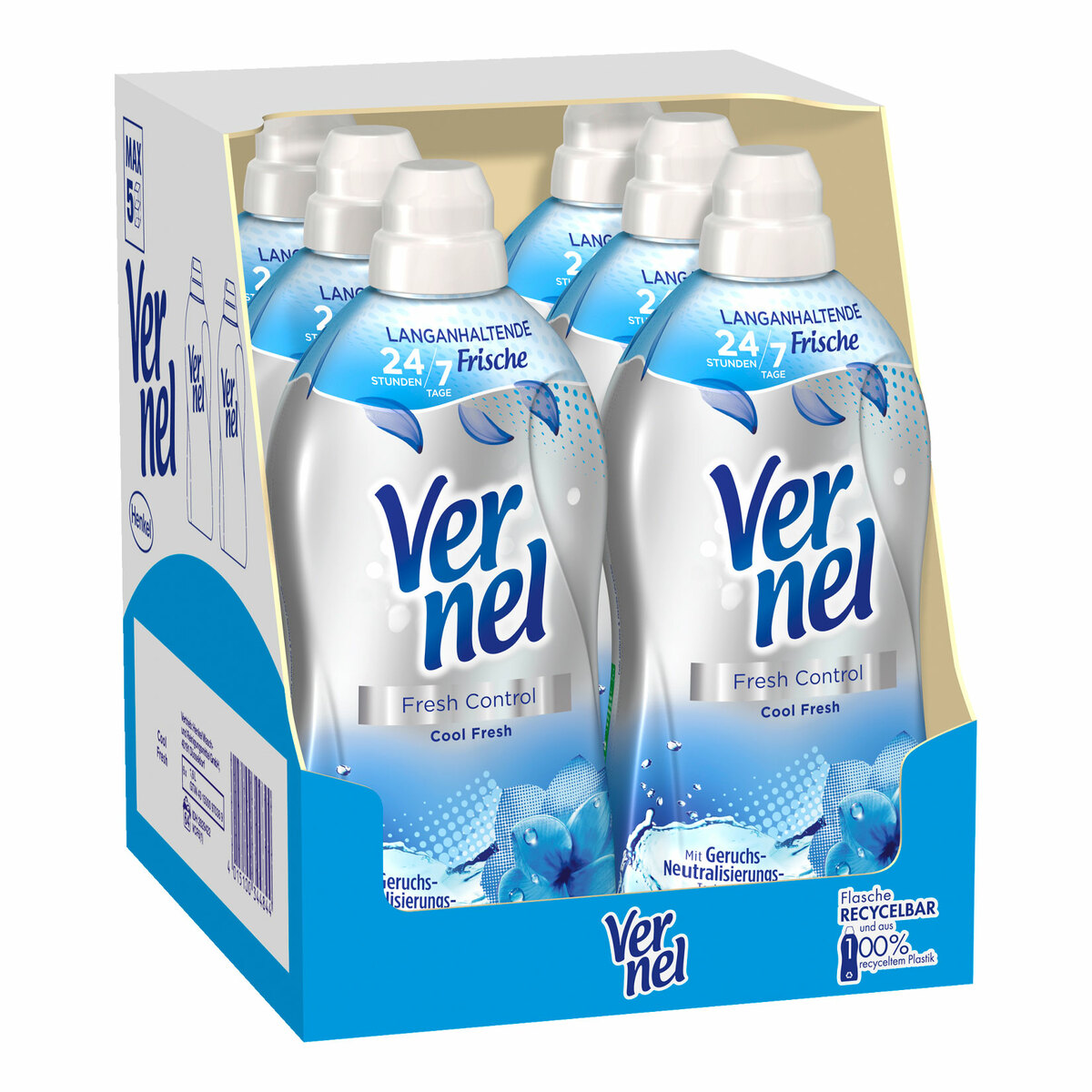 Bild 1 von Vernel Weichspüler Fresh Control Cool Fresh 1,6 Liter, 6er Pack
